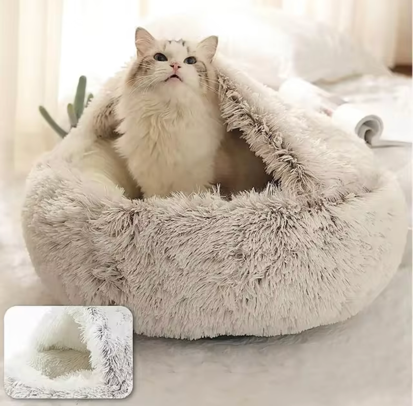 CuddleNest Plush Pet Bed